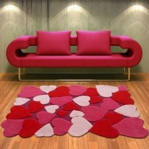 China Flower carved Vivid Design Handtufted Acrylic Carpet factory