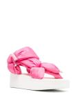 size 35-40 22.5cm 26cm Thick Rubber Sole Sandals With Decorative Big Bow