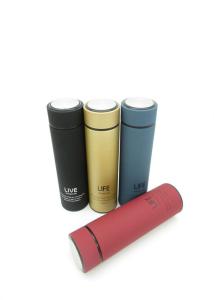 China Colorful Rubber Thermos Wide Mouth Skinny Soft Touch Surface No Minimum factory