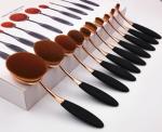 Toothbrush Shaped cosmetic brushes for makeup , 10pcs / set