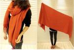 Women's Men Lady Large Warmer Long Cape Cashmere Wool Shawl Wrap scarf Scaf