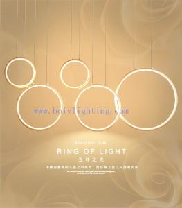 China Restaurant Chandelier Three Simple Modern Creative Personality Round Light factory