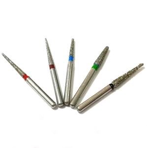 China High Speed Handpiece FG Diamond Burs With Electroplated SS Handle factory