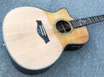 Left handed Cutaway 916 Acoustic guitar,Solid spruce top,Factory Ebony Fretboard