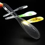 7ml 12ml 15ml Honey Plastic Spoon Food Grade Foil Sealing Clear Black