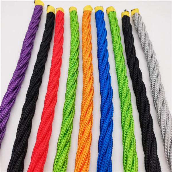 4 Or 6 Strand Twisted Polyester Steel Wire Core Combination Rope For Hammock Swing
