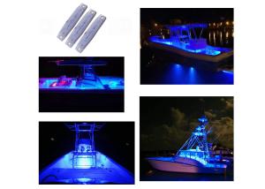 China 12V White Blue Boat Marine Caravans LED Light Trailer Thin LED Marker Clearance Lights factory