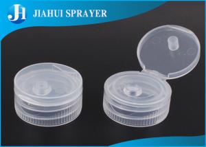China Natural Color Plastic Clear Bottle Flip Cap Flip Spout Cap Normal Screw Custom Logo factory