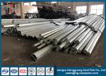 Hot Dip Galvanized Steel Electric Pole , OEM Power Distribution Poles