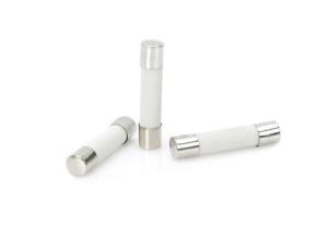 China High Breaking Capacity 6.35x32mm Time Delay Cylindrical Ceramic Tube Fuse Link 10A 250V 6x30mm Slow Blow For Lighting factory