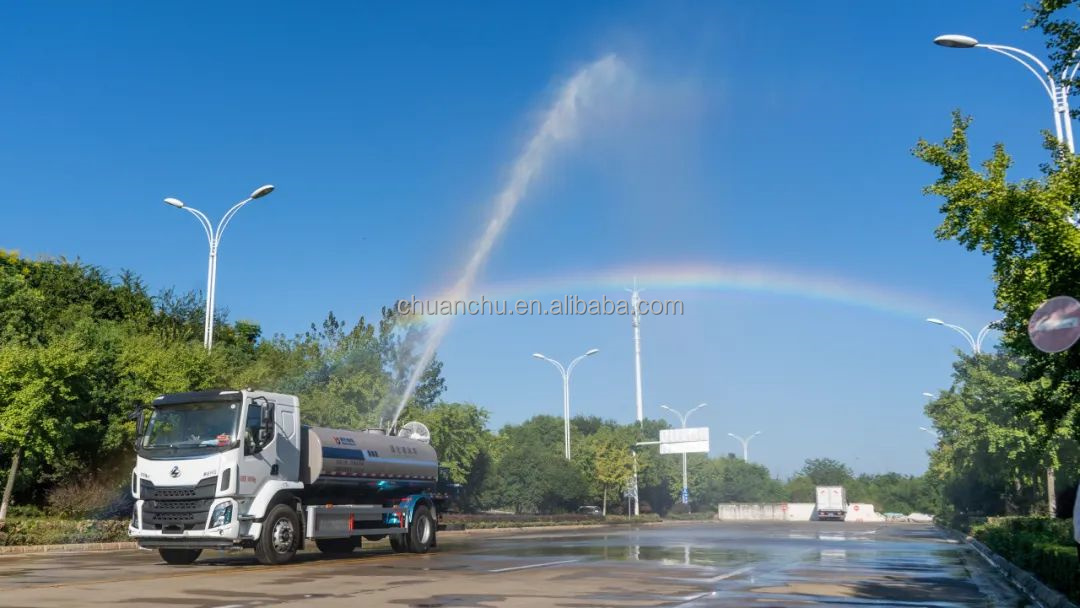 4x2 Diesel Electric Dust Suppression Water Sprinkler Tanker Truck For Street