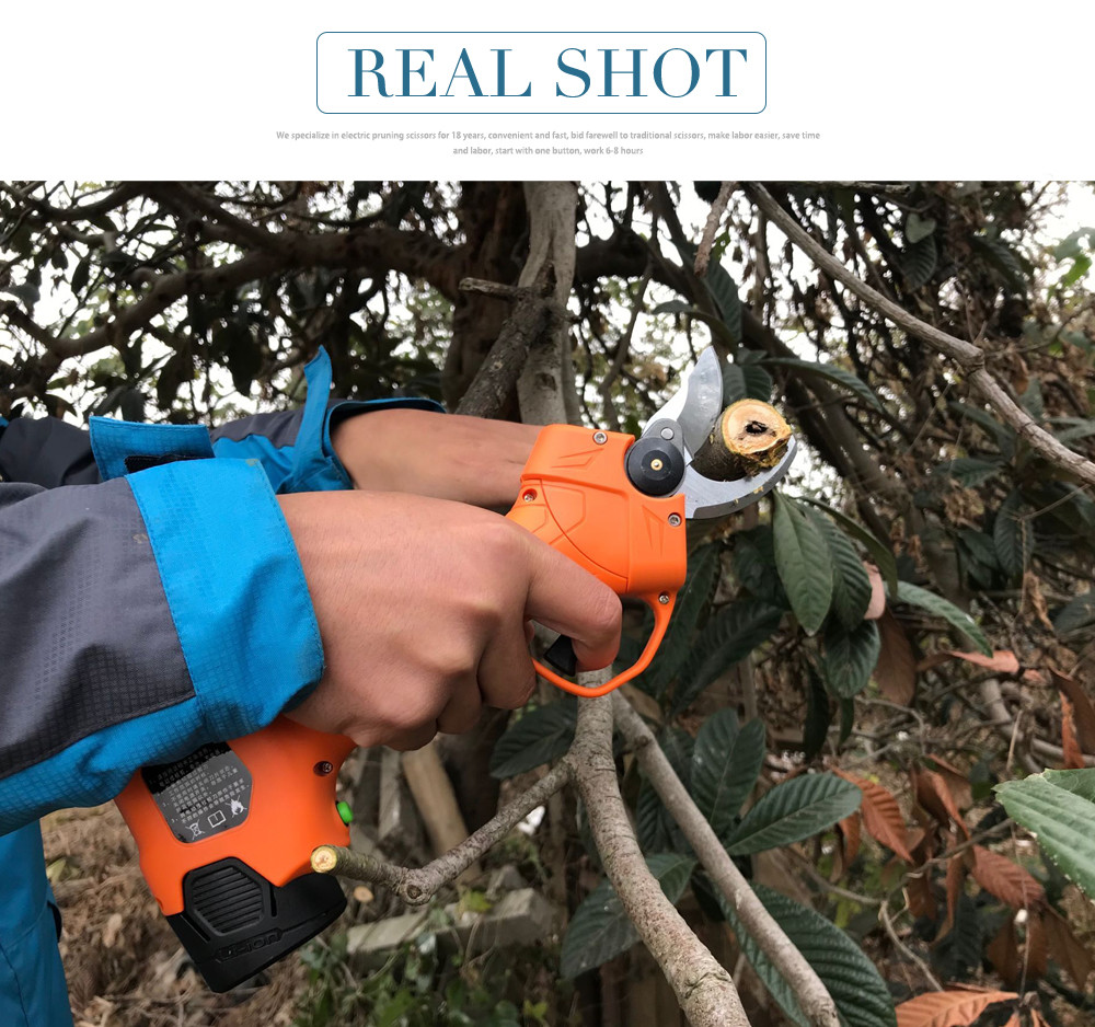 Swansoft Grape Vine Secatuers Electronic Scissors Powered Pruners 2.5CM Battery Orchard Pruner