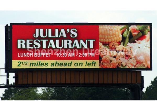 16mm Pixel Outdoor Full Color LED display Billboard with Waterproof LED Box ,
