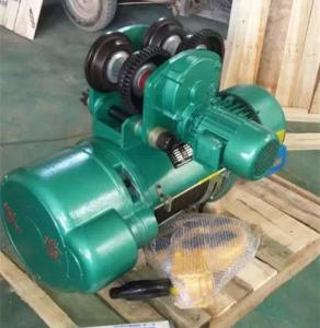 China Trolley Type Electric Wire Rope Hoist , Motorized Chain Hoist For Warehouse factory