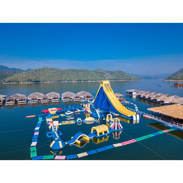 Water Play Equipment Game Custom Commercial Outdoor New Green Inflatable Floating Water Park For Sea