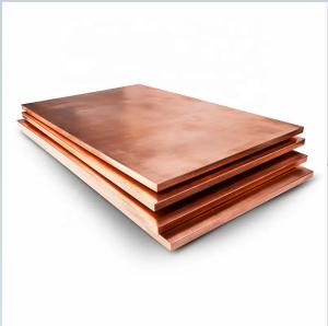 China C10100 High Purity 6N 7N 99.99999% Pure Copper Plate Electrolytic Copper Oxygen Free Copper factory