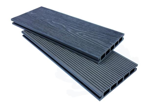 Eco Friendly 3D Embossed WPC Composite Floor Decking Boards 6m For Outdoor