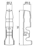 High Performance Auto Wire Terminal Connectors / Car Wiring Terminals
