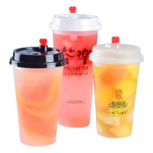 China Oripack PP Plastic Bubble Tea Cup 360ml To 1000ml factory