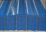 Single Blue RAL5015 Metal Roof Panels Trapezoidal Galvalume Corrugated Metal