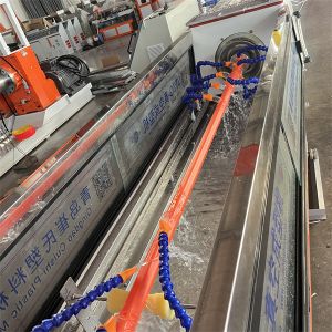 PLC Controlled Plastic Pipe Making Machine / Plastic Pipe Manufacturing Machine