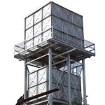 Hot Dipped Galvanized Steel Storage Water Tank HDG Sectional Water Tank For Rain