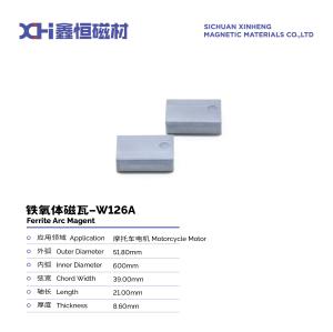 China Ferrite Strontium Powder Pressed Permanent Magnet Ferrite For Motorcycle Motor W1126A factory