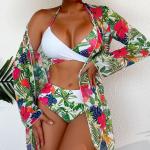 Nylon Three Piece Swimwear Regular Thickness Lady'S Clothing And Accessories