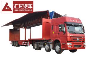 China Drop Deck Wingspan Curtain Semi Trailer High Loading And Unloading Efficiency factory
