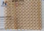 2.0mm Golden 316 Stainless Steel Wire Mesh Restaurant Metal Coil Drapery