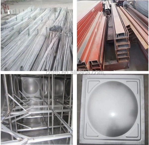 Square Shape Assembled SMC Automation Water Tank for Drinking Water in Durable Material