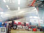 Aluminum Alloy Wheat Flour Bulk Tanker with Tipping Hydraulic Cylinder (6000USG