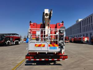 China DG20 Aerial Platform Ladder Pumper Fire Truck 8400×2530×3780MM 257KW factory