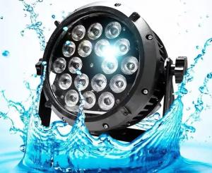 China Outdoor RGBW DMX LED Par Light Waterproof 18pcs*10w For Wedding factory