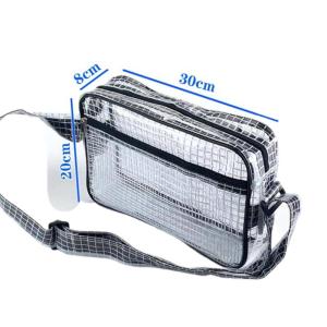 China Clean Room ESD Anti Static PVC Grid Backpack Customized LOGO Cleanroom PVC Bag factory
