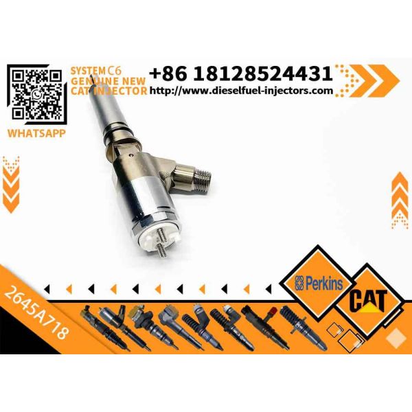New Diesel Engine Injector 10R-7668 10R-7671 10R-7672 2645A718 10R-7673 10R-7676 for Caterpillar C4.4/C6.6 Common Rail (Steel)