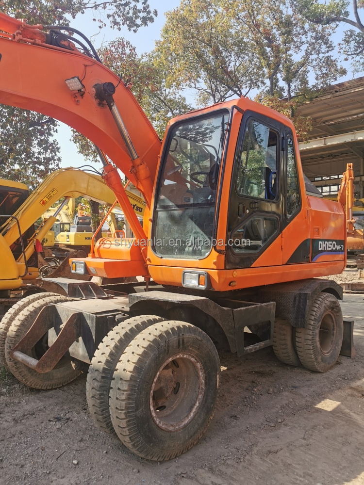 Original Color Used Doosan Excavator DH150-7 Super Excavator for High Slope Efficiency