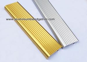 China F Type Toothed Anti - Skid Metal Aluminum Stair Nosing For Tile factory