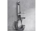 White Bathroom SS304 Accessories Portable Shattaf Bidet Wash Sprayer Set