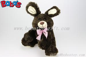 China 11&quot; Dark Brown Cute Rabbit Stuffed Animal In Wholesale Price factory