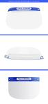 Professional Dental Transparent Face Shield Clear Flip Up Visor Glasses