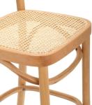Commercial Furniture Wooden Counter Stool with Natural Frame and NO Folded