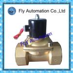 3inch Operated Directly 76mm Water Solenoid Valves , Threaded 2 Way Brass valves