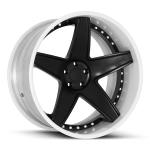 Deep Dish Lip Wheels 5 Spoke Aluminum Custom Forged Wheels 2 Pieces Forged Alloy
