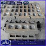 Shanbao jaw crusher parts Mn13Cr2 crusher jaw plate PE400*600 PE600*900PE750