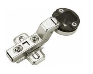 China Self Closing Hydraulic Glass Door Hinge , Inset Concealed Kitchen Cabinet Hinges factory