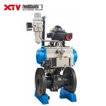 Water Industrial Usage Carbon Steel High Platform Flanged Floating Ball Valve GB