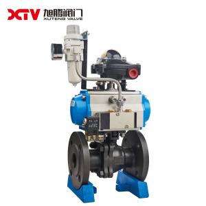 China Floating Ball Valve with Straight Through Type Channel and DIN Carbon Steel Q41F factory
