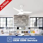 Bedroom Warm Light Natural Wind Acrylic Abs Blade Blades Ceiling Fan
