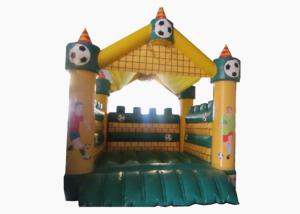 China Football Kids Inflatable Bounce House Castle Digital Printing 4 X 4m For Amusement Park factory